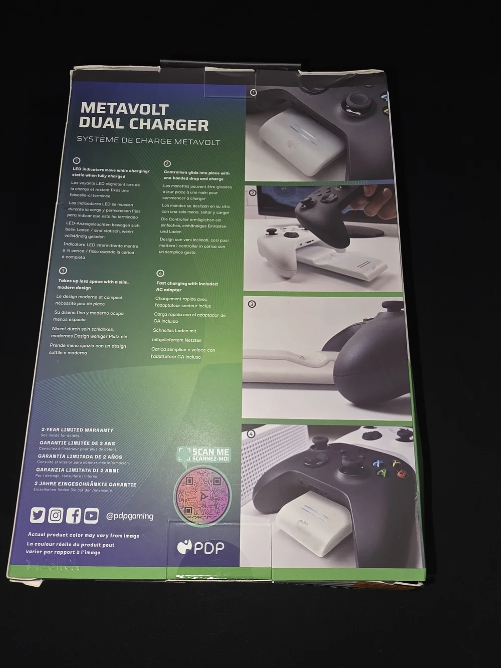 Metavolt Dual Charger for Xbox Controllers - White